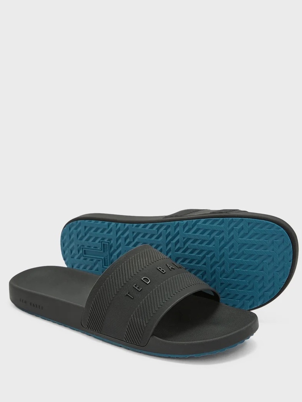Ted Baker Black Slide Sandals for Men SIZE 12